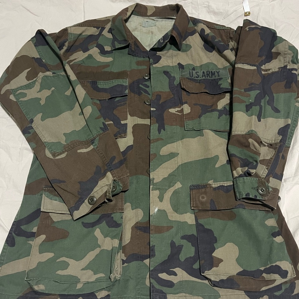 Vintage Camouflage Military Jacket